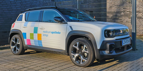 Lieferservice Bild des Servicewagens der Medicum Apotheke