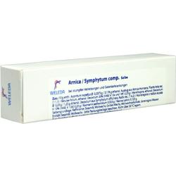 Eine weiße Schachtel mit der Aufschrift "Arnica / Symphytum comp. Salbe".