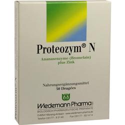 Verpackung von Nahrungsergänzungsmittel mit Ananasenzymen und Zink.